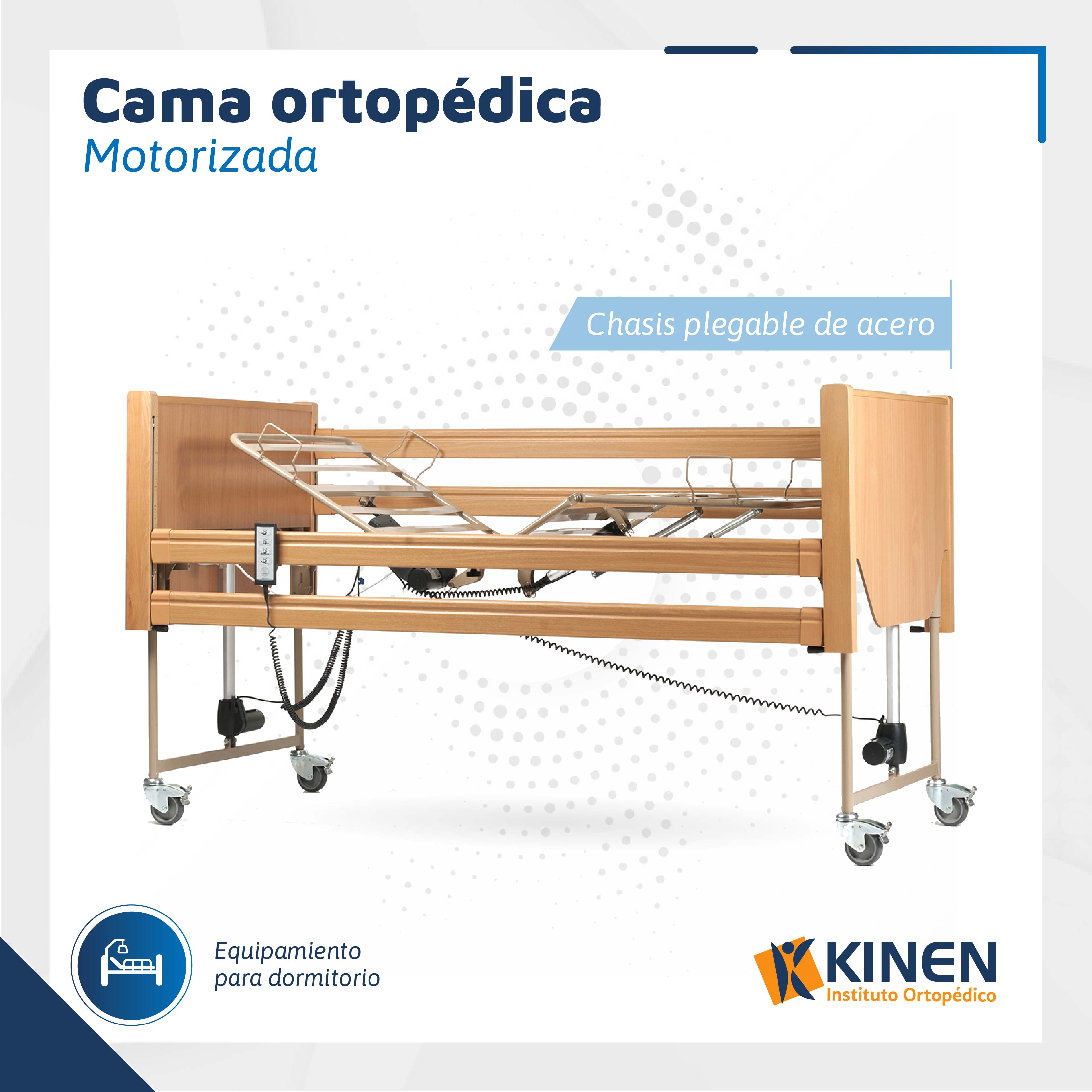 Cama ortopédica motorizada