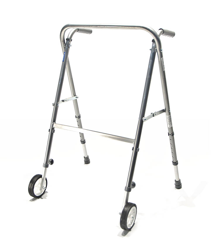 ANDADOR TIJERA DE ALUMINIO CON RUEDAS