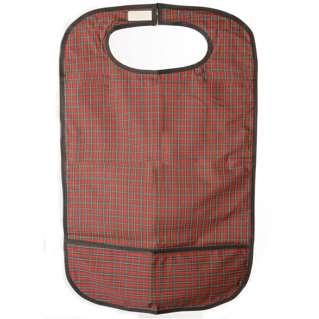 BABERO IMPERMEABLE TELA ESCOSESA CON BOLSILLO (*)