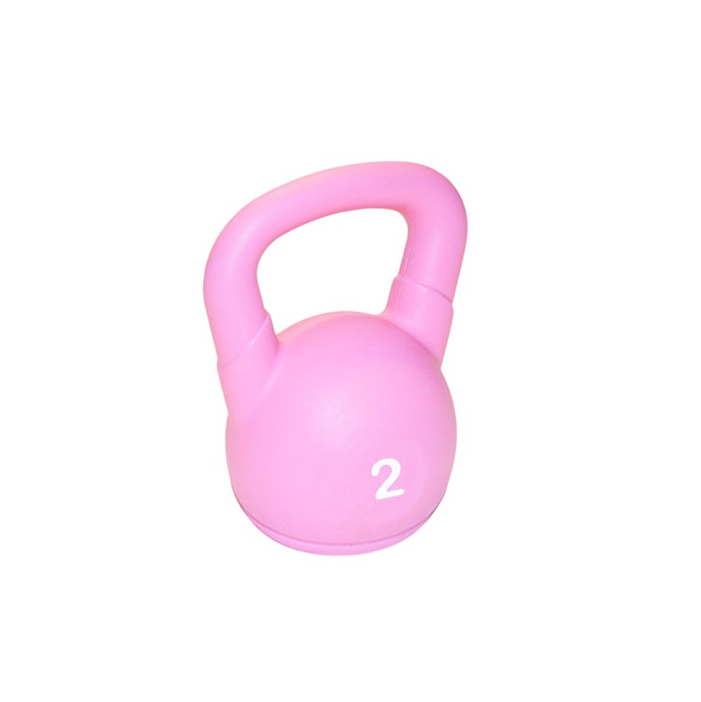 KETTLEBELL PLASTICA DE 02 KG (ROSA) (*)