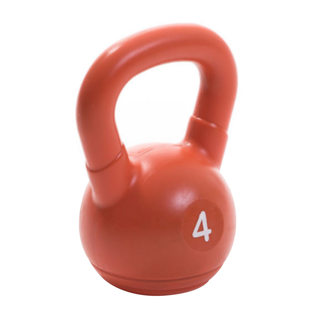 KETTLEBELL PLASTICA 4 KG  - NARANJA