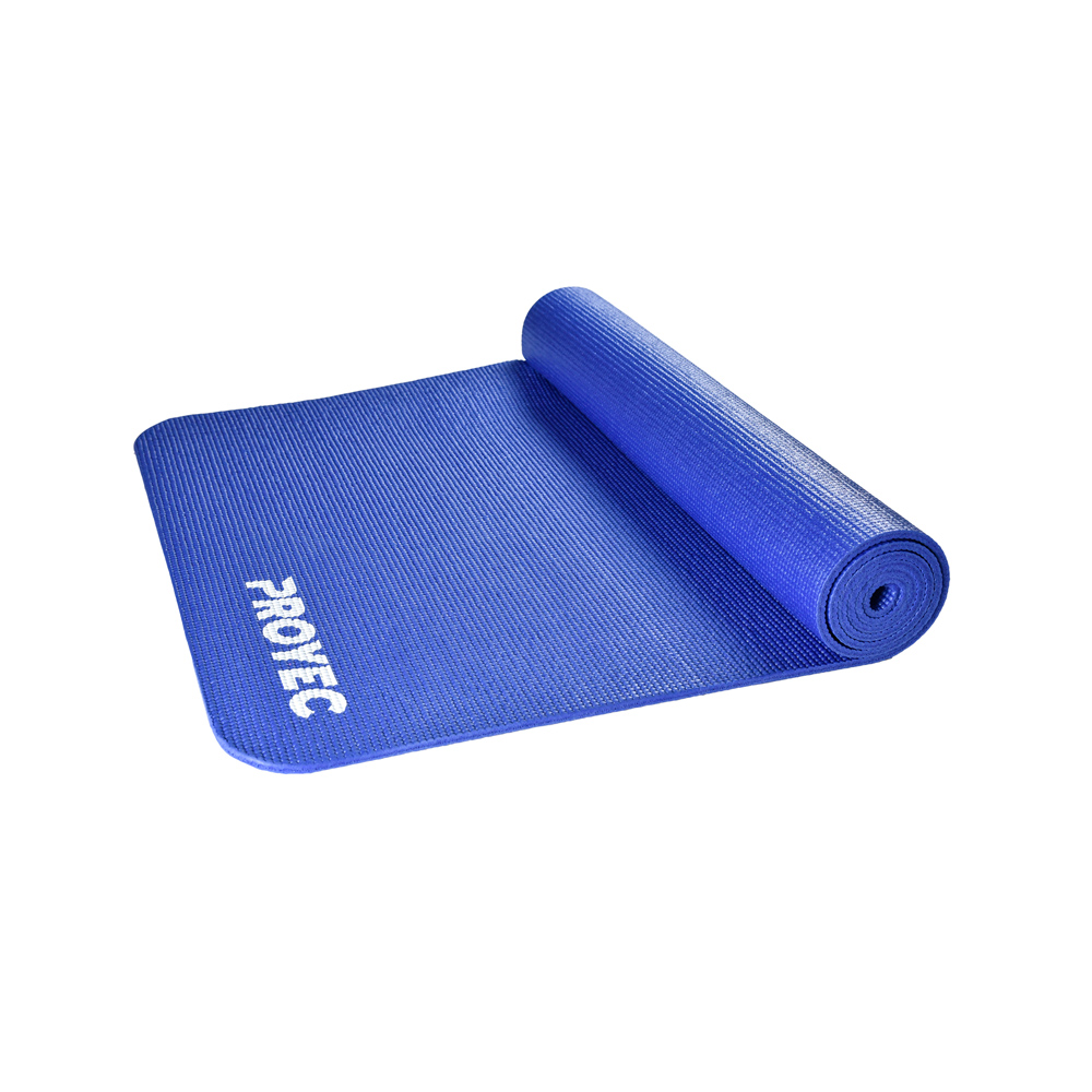 COLCHONETA YOGA MAT DE PVC DE 173 X 61 CM X 4 MM (AZUL)