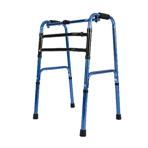 ANDADOR CAMINADOR DE ALUMINIO PLEGABLE (AZUL)