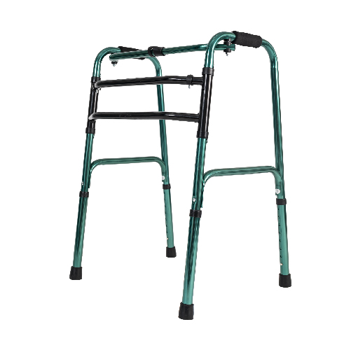 ANDADOR CAMINADOR DE ALUMINIO PLEGABLE (VERDE)