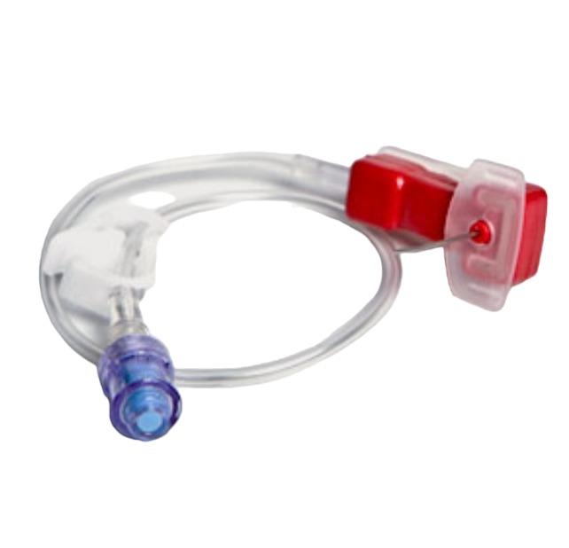 SET DE INFUSION 19G TIPO HUBER POLY PORT S.F (25MM)