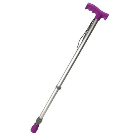 BASTON DE ALUMINIO REGULABLE (VIOLETA)