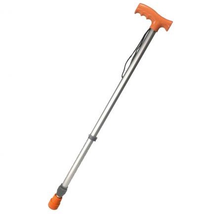 BASTON DE ALUMINIO REGULABLE (NARANJA)