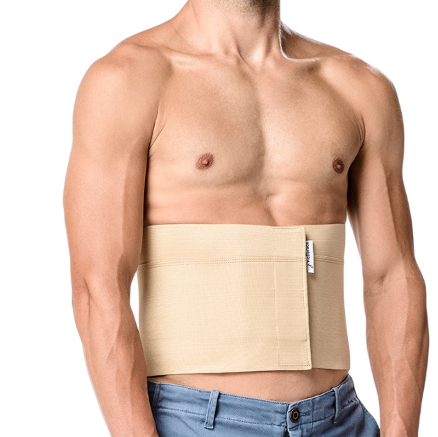 FAJA ABDOMINAL CON REFUERZO LUMBAR CON 2 BALLENAS - XL