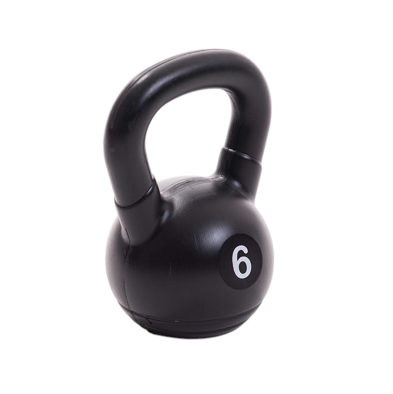 KETTLEBELL PLASTICA DE 06 KG (NEGRA) (*)