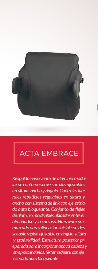 Respaldo Acta-Embrace BS c/Rebatibles