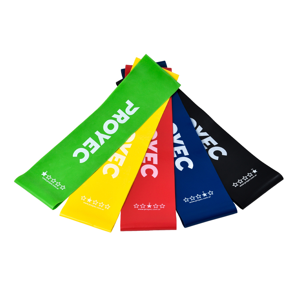 BANDA CIRCULAR DE LATEX - 5 BANDAS (VERDE-AMARILLO-ROJO-AZUL-NEGRO)