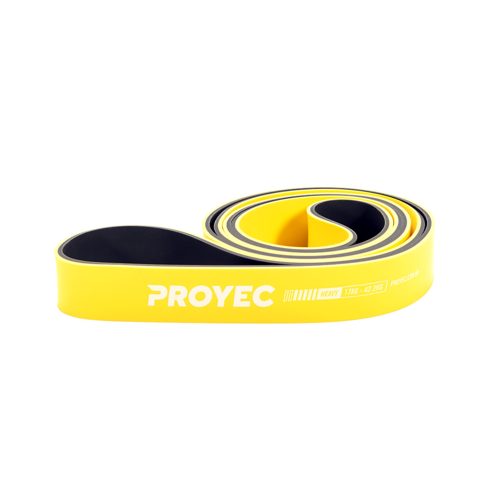 SUPER BANDA - POWER BAND BICOLOR DE 3,20 CM (AMARILLO) (*)