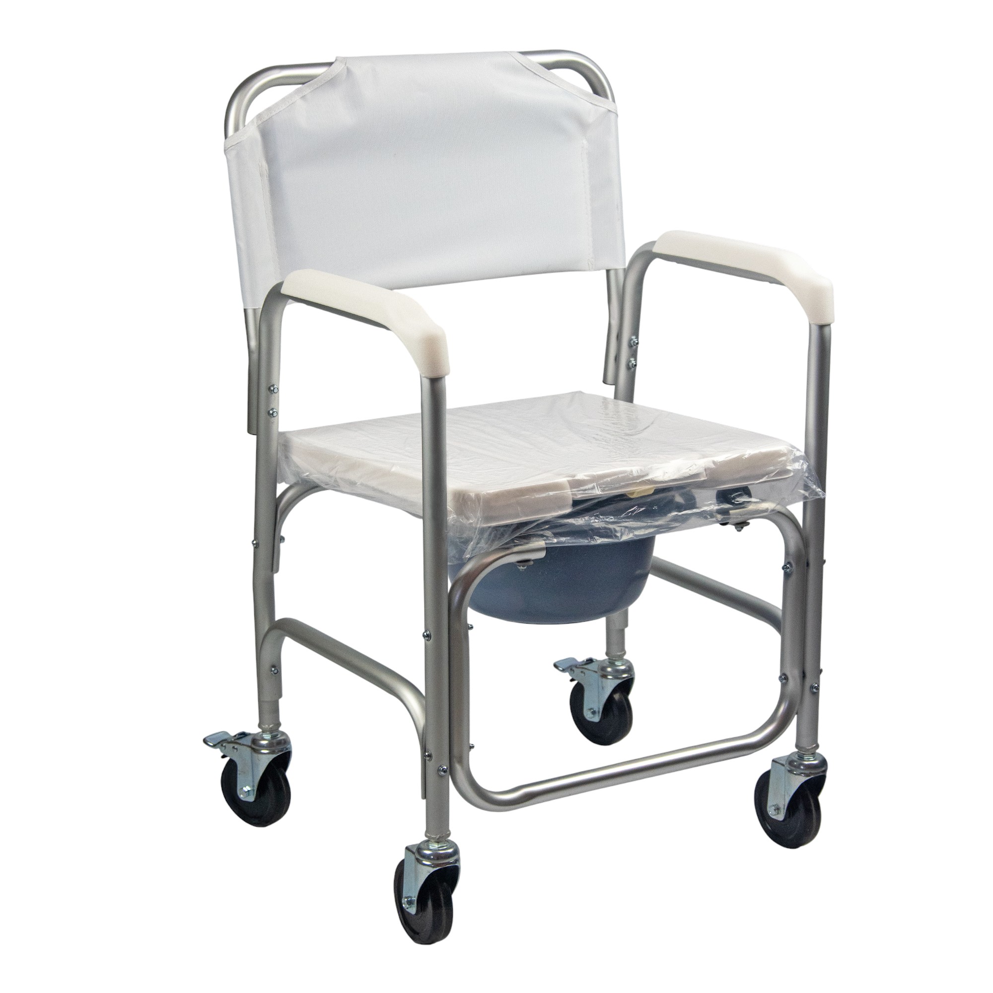 INODORO PORTATIL DE ALUMINIO CON RUEDAS