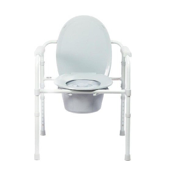 INODORO PORTATIL DE ACERO PLEGABLE SUPER REFORZADO