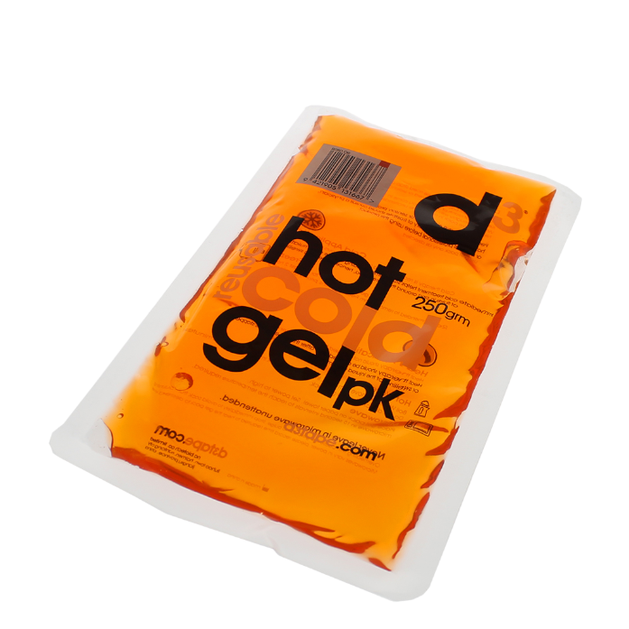 ALMOHADILLA DE GEL FRIO CALOR 13 CM X 22 CM NARANJA