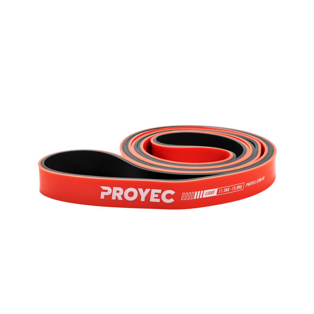 SUPER BANDA - POWER BAND BICOLOR DE 2,20 CM (ROJA) (*)