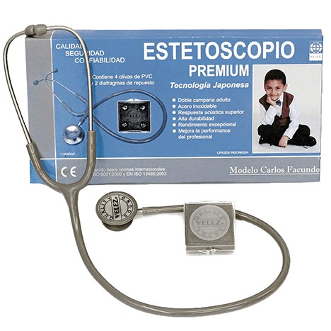 ESTETOSCOPIO DOBLE CAMPANA ADULTO PREMIUM (CARLOS FACUNDO)