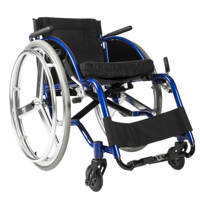 SILLA DE RUEDAS DE ALUMINIO TIPO DEPORTIVA DE 41 CM