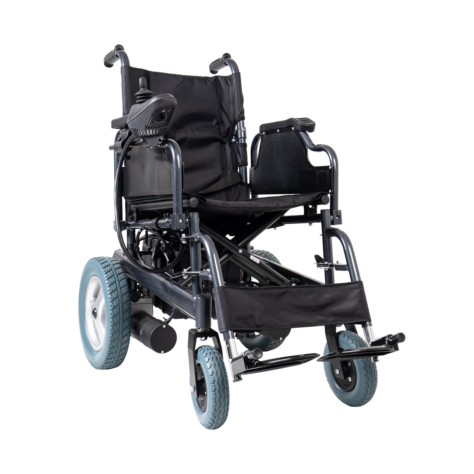 SILLA DE RUEDAS MOTORIZADA CON RESPALDO REBATIBLE DE 46 CM