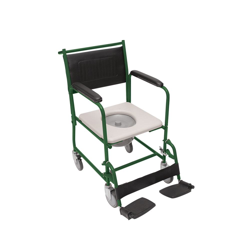 SILLA DE RUEDAS DE TRANSPORTE CON BACINILLA (*)