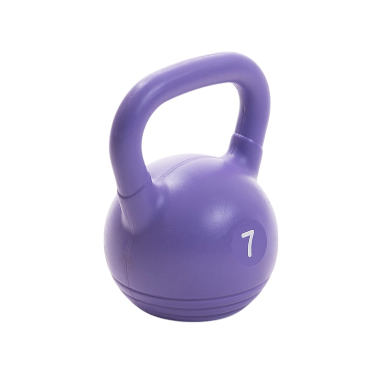 KETTLEBELL PLASTICA DE 07 KG (VIOLETA) (*)