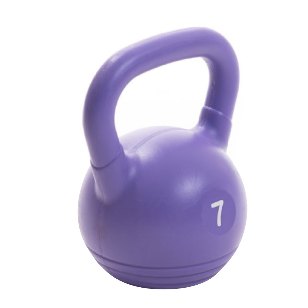 KETTLEBELL PLASTICA 7 KG  - VIOLETA