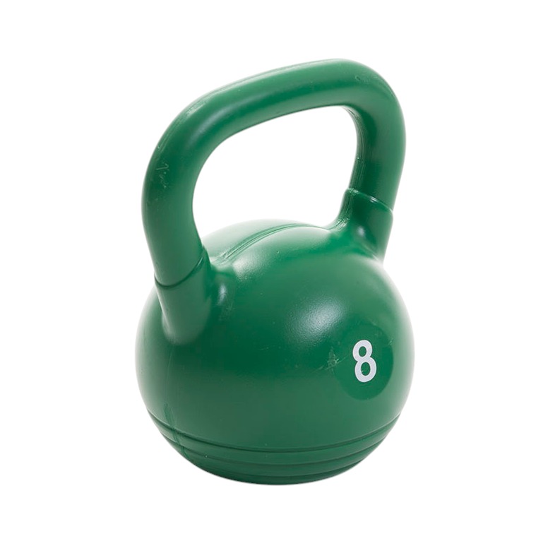 KETTLEBELL PLASTICA DE 08 KG (VERDE) (*)