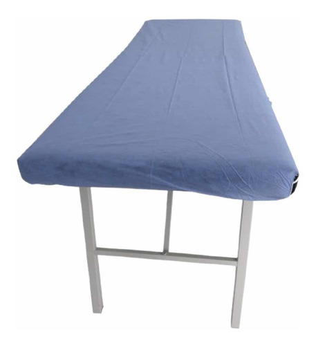 CUBRE CAMILLA DESCARTABLE DE 30 GRS AZUL CON ELASTICO