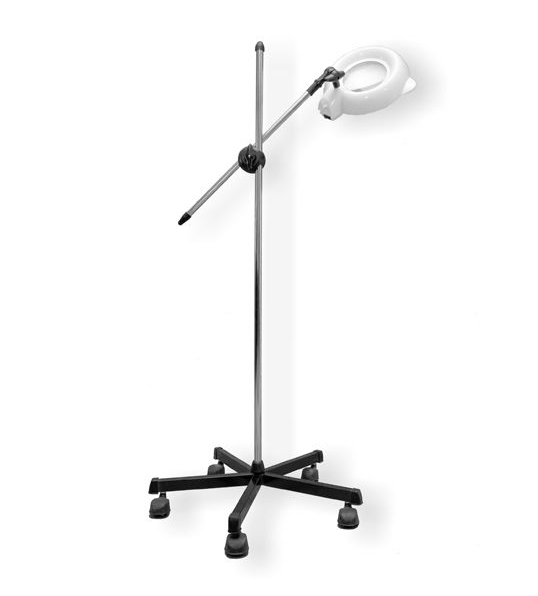 LUPA LUZ FRIA CON SOPORTE RODANTE