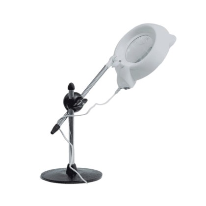 LUPA LUZ FRIA CON BASE PESADA