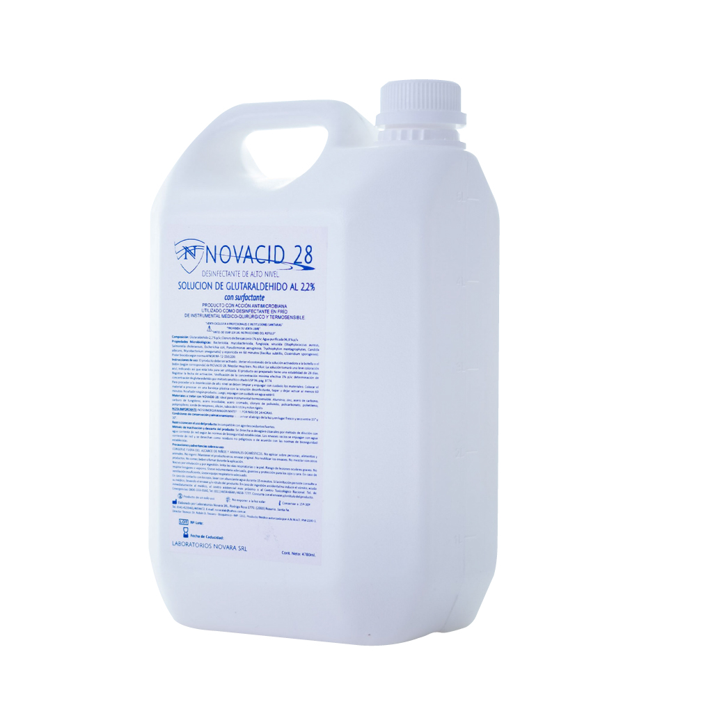 NOVACID (GLUTARALDEHIDO 2.2 %) 28 DIAS 5000 CC (*)