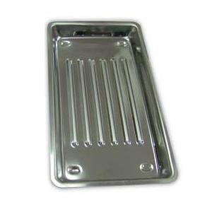 BANDEJA DE ACERO INOXIDABLE ACANALADA