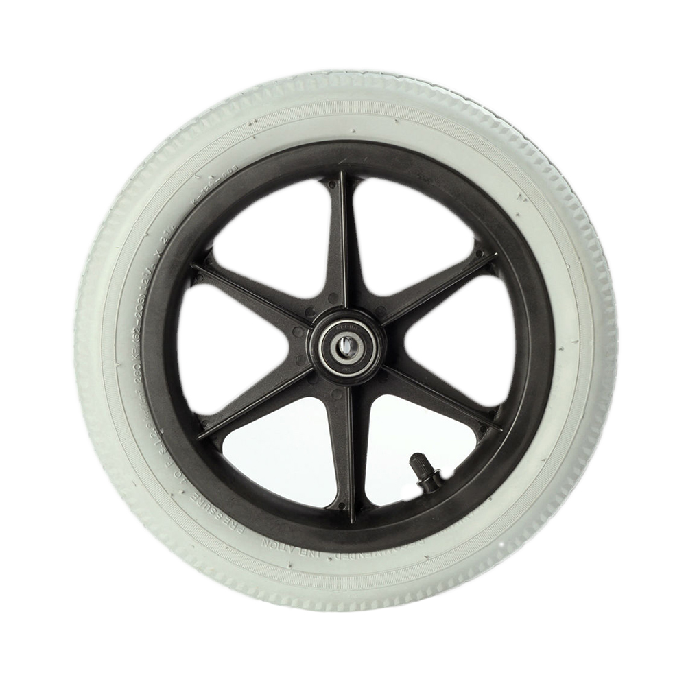 RUEDA CON CUBIERTA NEUMATICA DE 30 CM CON RULEMAN (*)