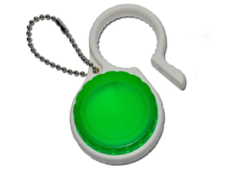 LLAVERO PASTILLERO Y ABRE TAPA (VERDE)