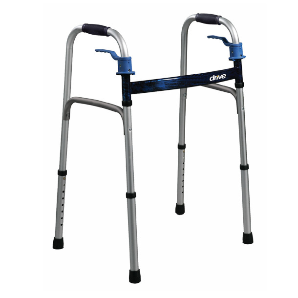 ANDADOR PLEGABLE DE ALUMINIO CON MANIJAS HASTA 158 KG