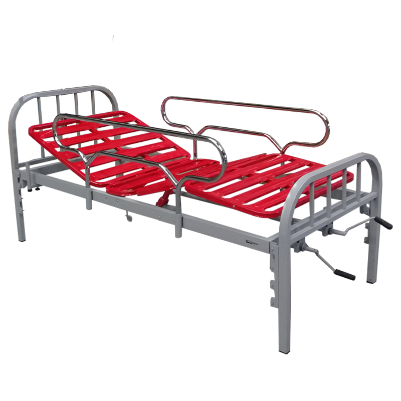 CAMA ORTOPEDICA DE 3 MOVIMIENTOS MANUAL CON BARANDAS DESMONTABLES (*)