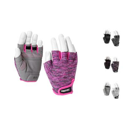 GUANTE GYM CICLISMO TEXTURED - LYCRA Y CUERO GEL (PAR)