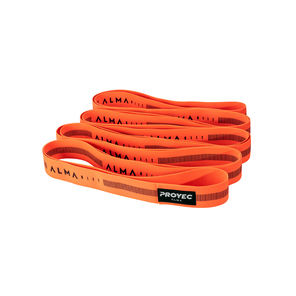 BANDA ELASTICA DE TELA ALMA HIIT DE 4 MTS (NARANJA)