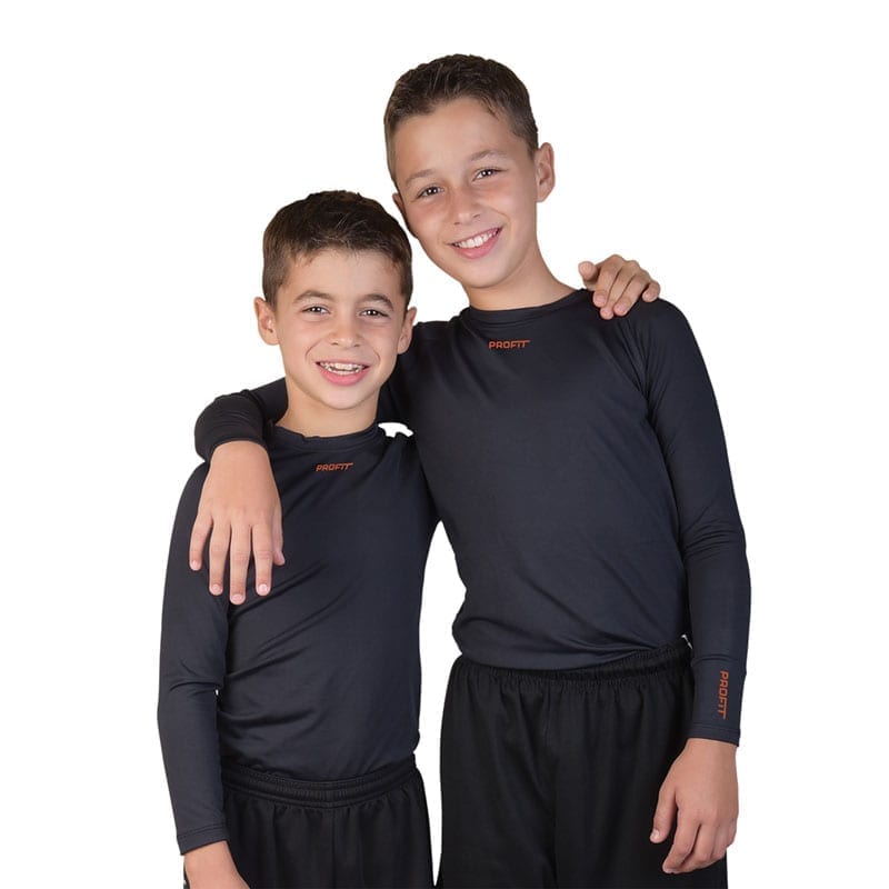 CAMISETA TERMICA INFANTIL MANGA LARGA NEGRA