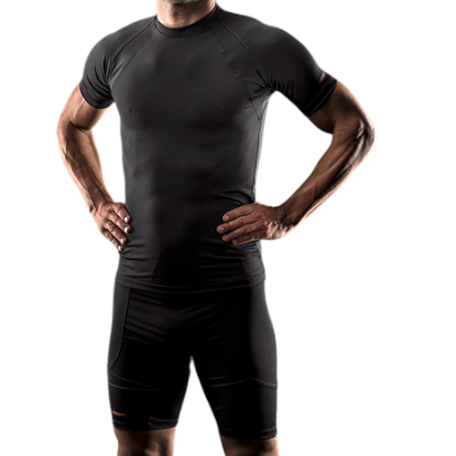 CAMISETA TERMICA MANGA CORTA NEGRA