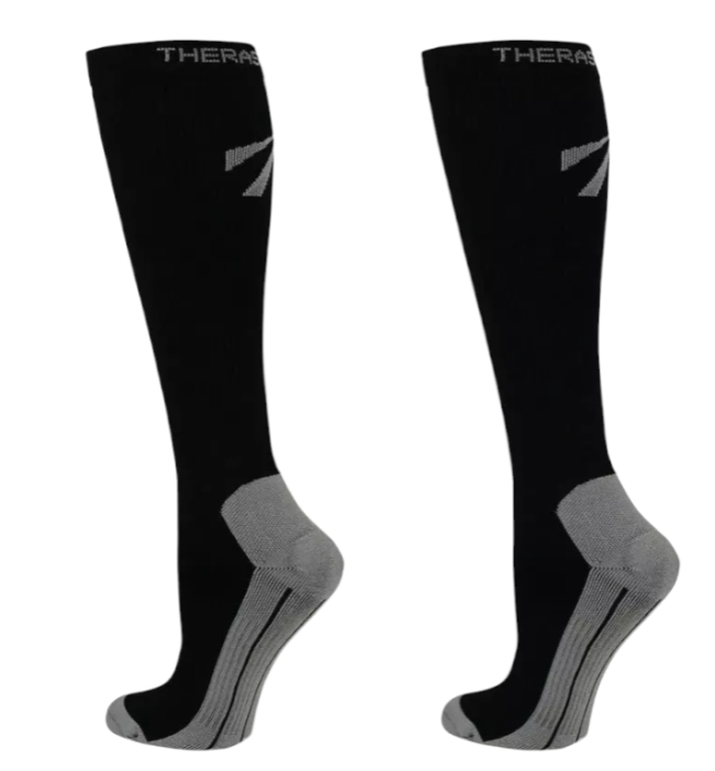 MEDIAS DE COMPRESION PARA RUNNING 20-30 - T S (NEGRO)
