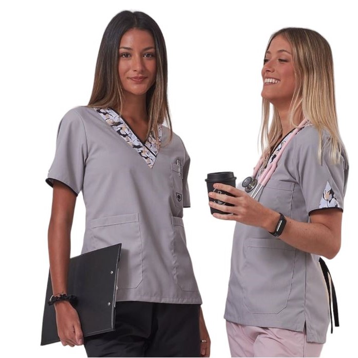 CHAQUETA MUJER CUELLO COMBINADO AMAPOLA