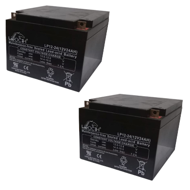 BATERIA DE GEL DE 12V 24AH PARA SILLAS MOTORIZADAS (PAR) (*)
