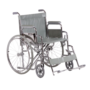 SILLA DE RUEDAS DESMONTABLE REFORZADA DE 51 CM (*)