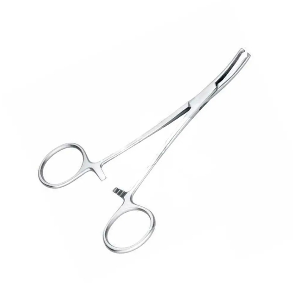 PINZA HALSTEAD DE 12.5 CM CON DIENTE CURVA