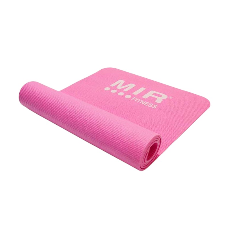 COLCHONETA YOGA MAT DE PVC DE 173 X 61 CM X 6 MM (ROSA)