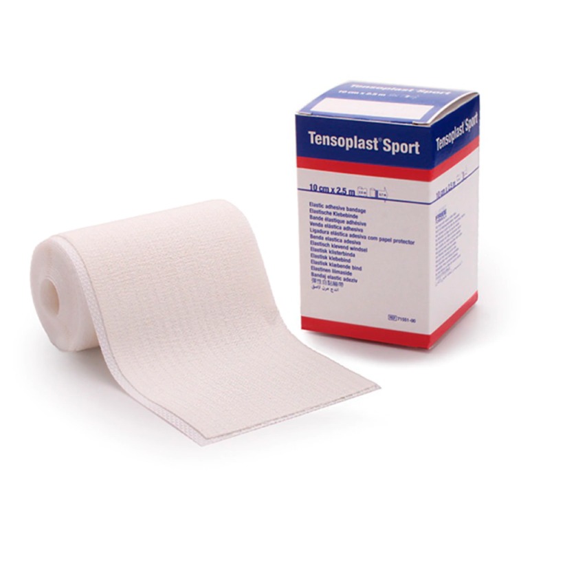 VENDA ELASTICA CON ADHESIVO TENSOPLAST SPORT 10 CM X 2.5 MTS