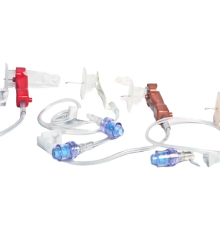 SET DE INFUSION 21G TIPO HUBER POLY PORT S.F (25MM)