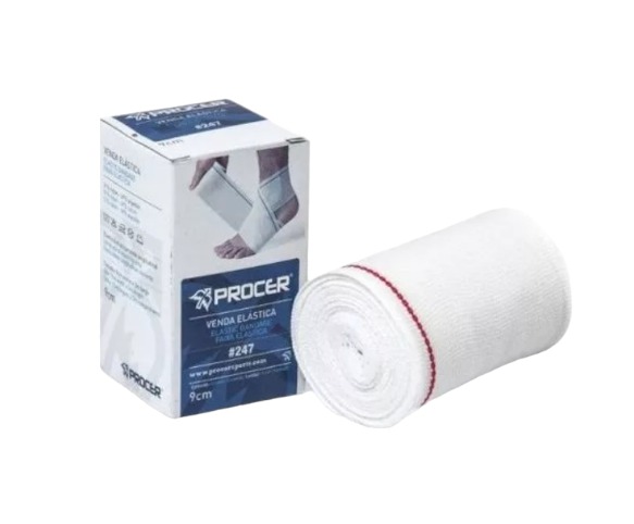 VENDA ELASTICA DEPORTIVA 09 CM (BLANCA)