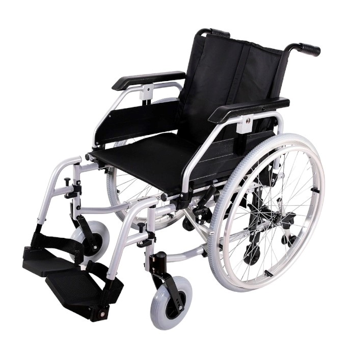 SILLA DE RUEDAS DESMONTABLE DE ALUMINIO 48 CM